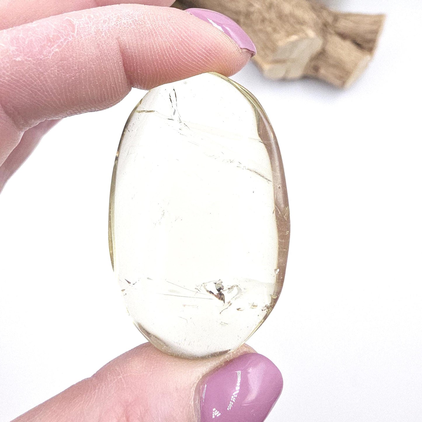 Citrine Palm Stone – Abundance, Confidence & Solar Plexus Energy Crystal, 50g