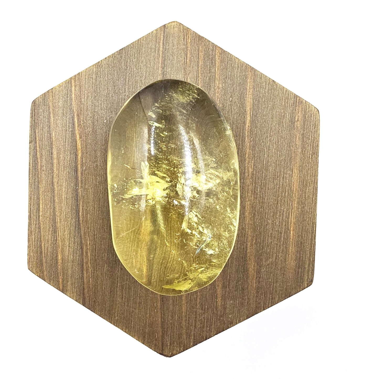Sparkly Citrine Palm Stone with Rainbows – Abundance, Confidence & Solar Plexus Crystal, 55g