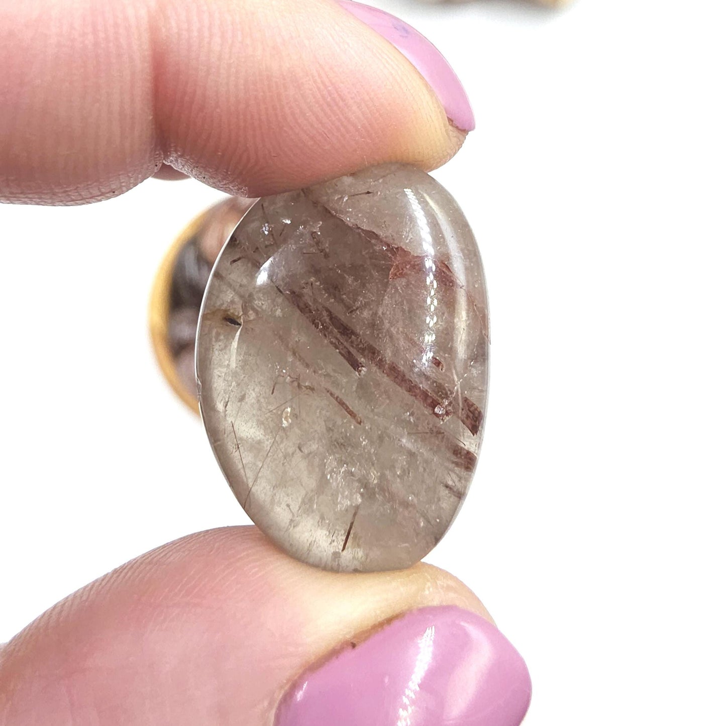 Red Rutile Tumble Stones – Vitality, Confidence & Energy Amplification Crystal, 2cm