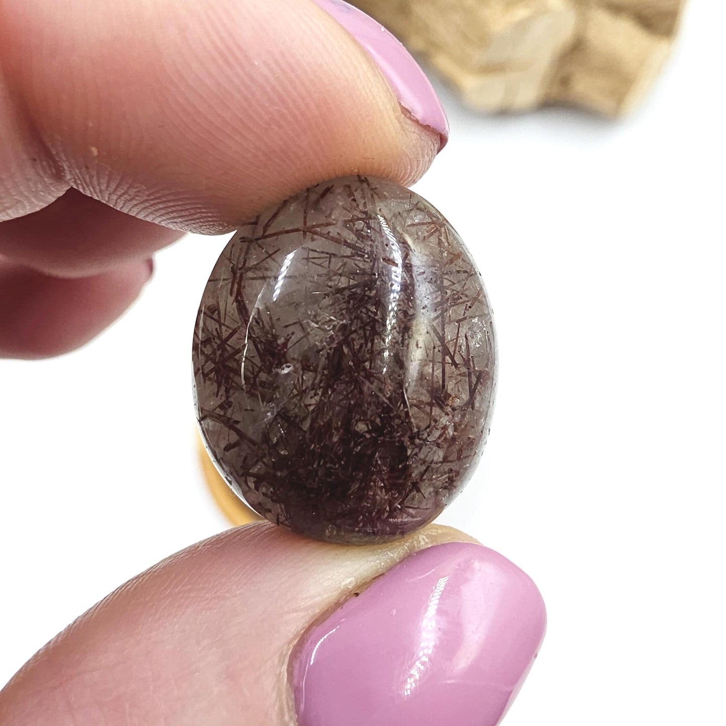 Red Rutile Tumble Stones – Vitality, Confidence & Energy Amplification Crystal, 2cm
