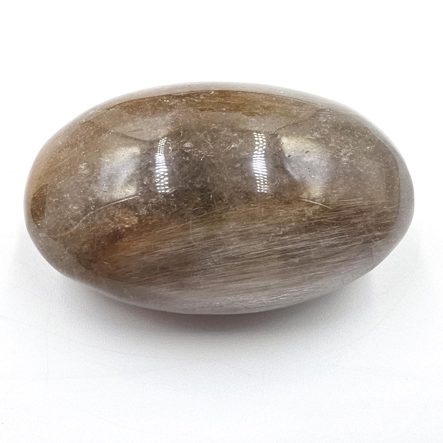 Extremely Rare White & Copper Rutile Palm Stone – Clarity, Transformation and Energy Amplification Crystal, 95g