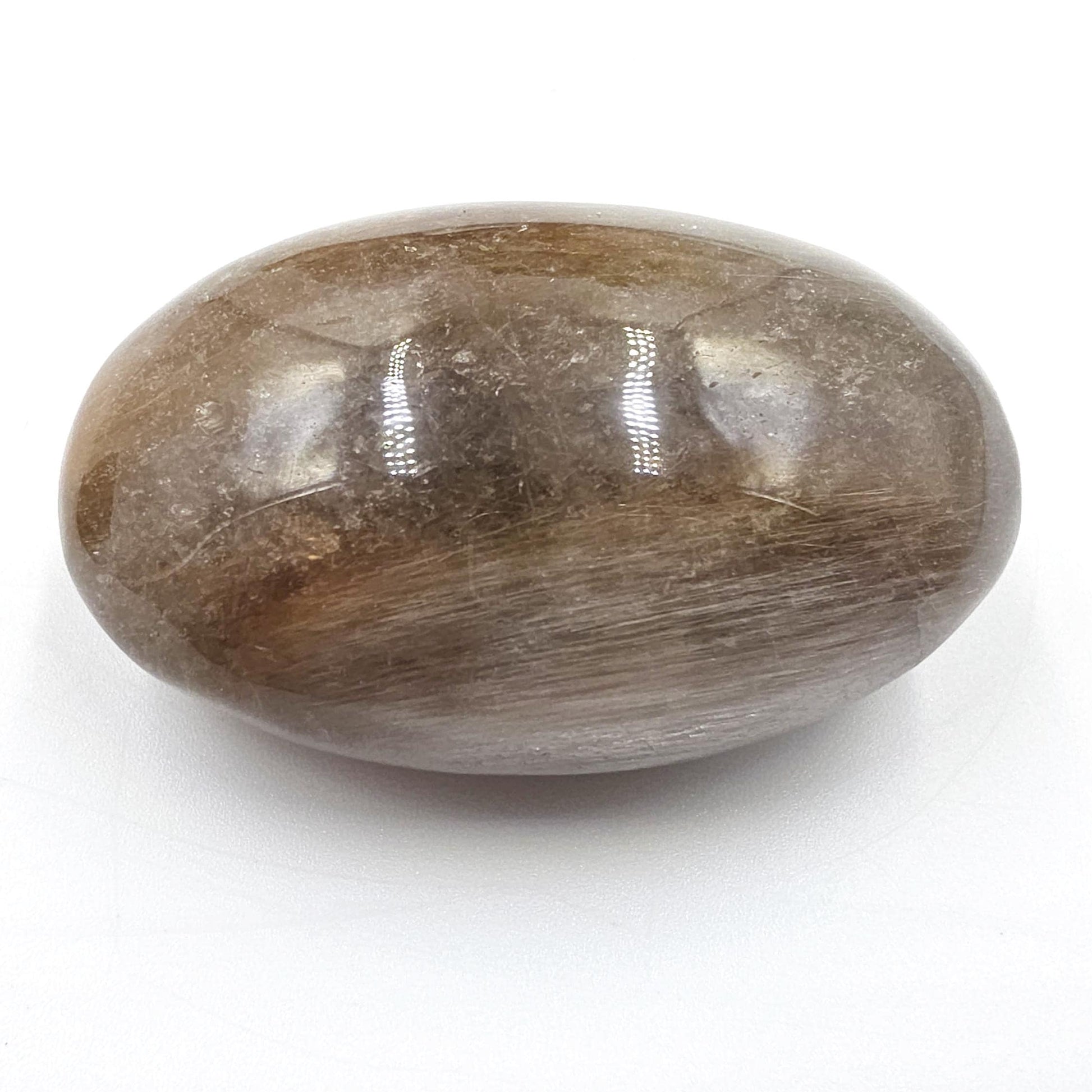 Extremely Rare White & Copper Rutile Palm Stone – Clarity, Transformation and Energy Amplification Crystal, 95g