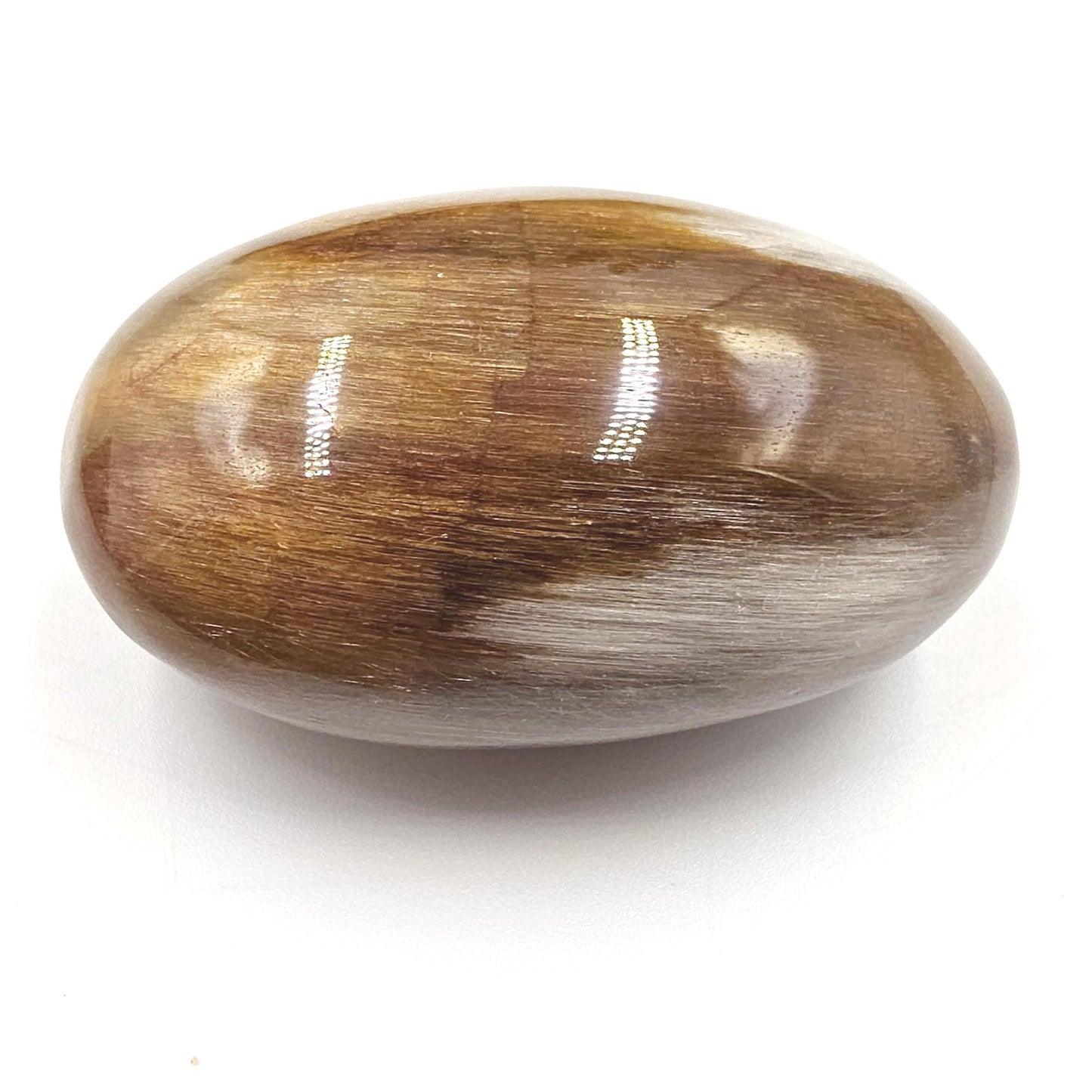 Extremely Rare White & Copper Rutile Palm Stone – Clarity, Transformation and Energy Amplification Crystal, 95g
