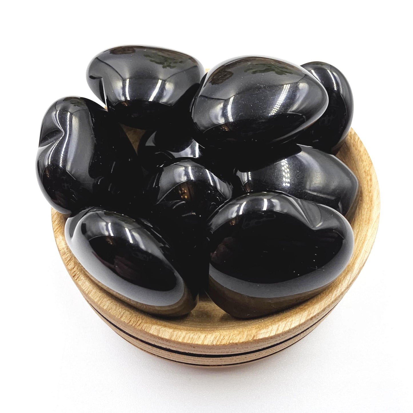 Obsidian Crystal Hearts – Protection, Grounding & Emotional Balance Crystal, 30mm