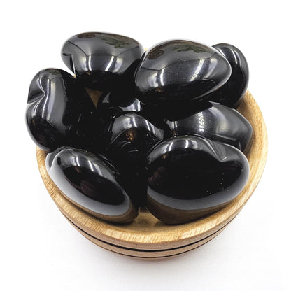 Obsidian Crystal Hearts – Protection, Grounding & Emotional Balance Crystal, 30mm