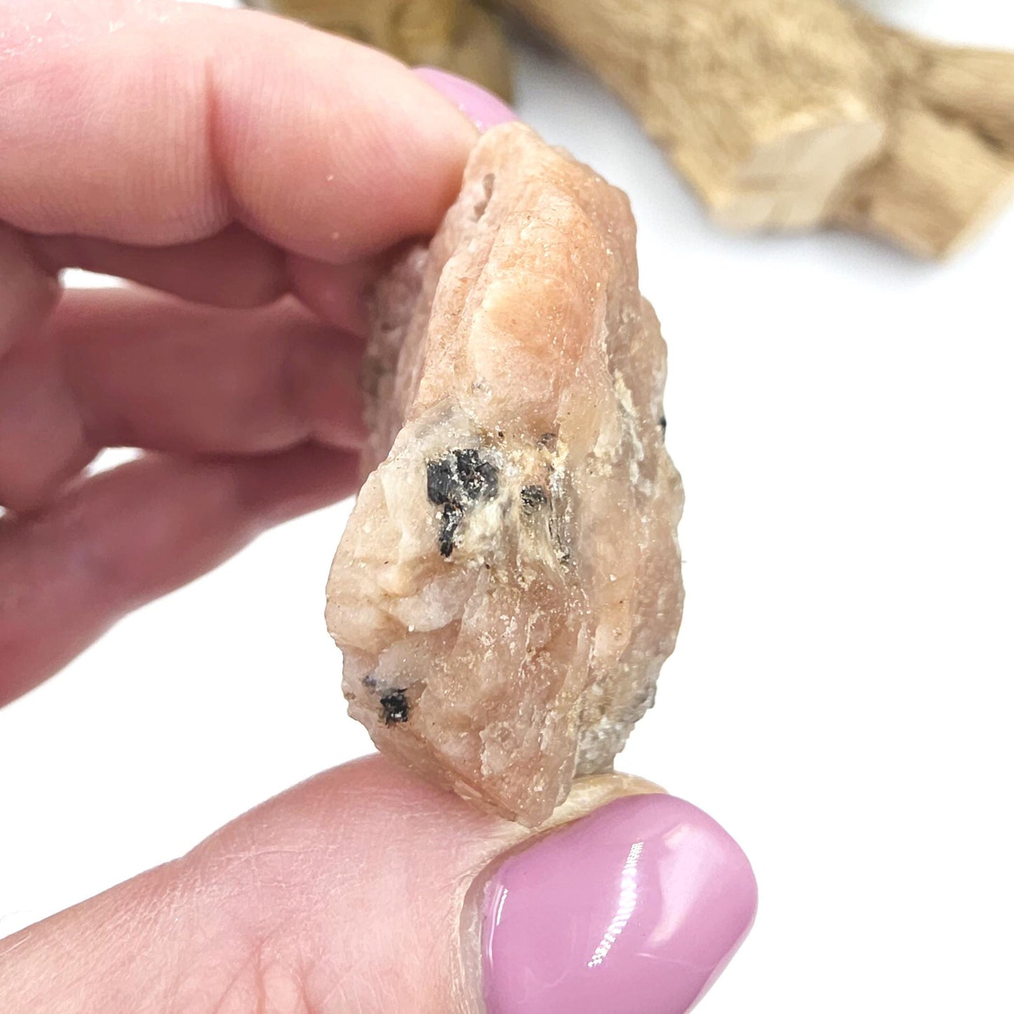 Raw Sunstone Specimen – Joy, Confidence & Sacral Chakra Crystal, 50g