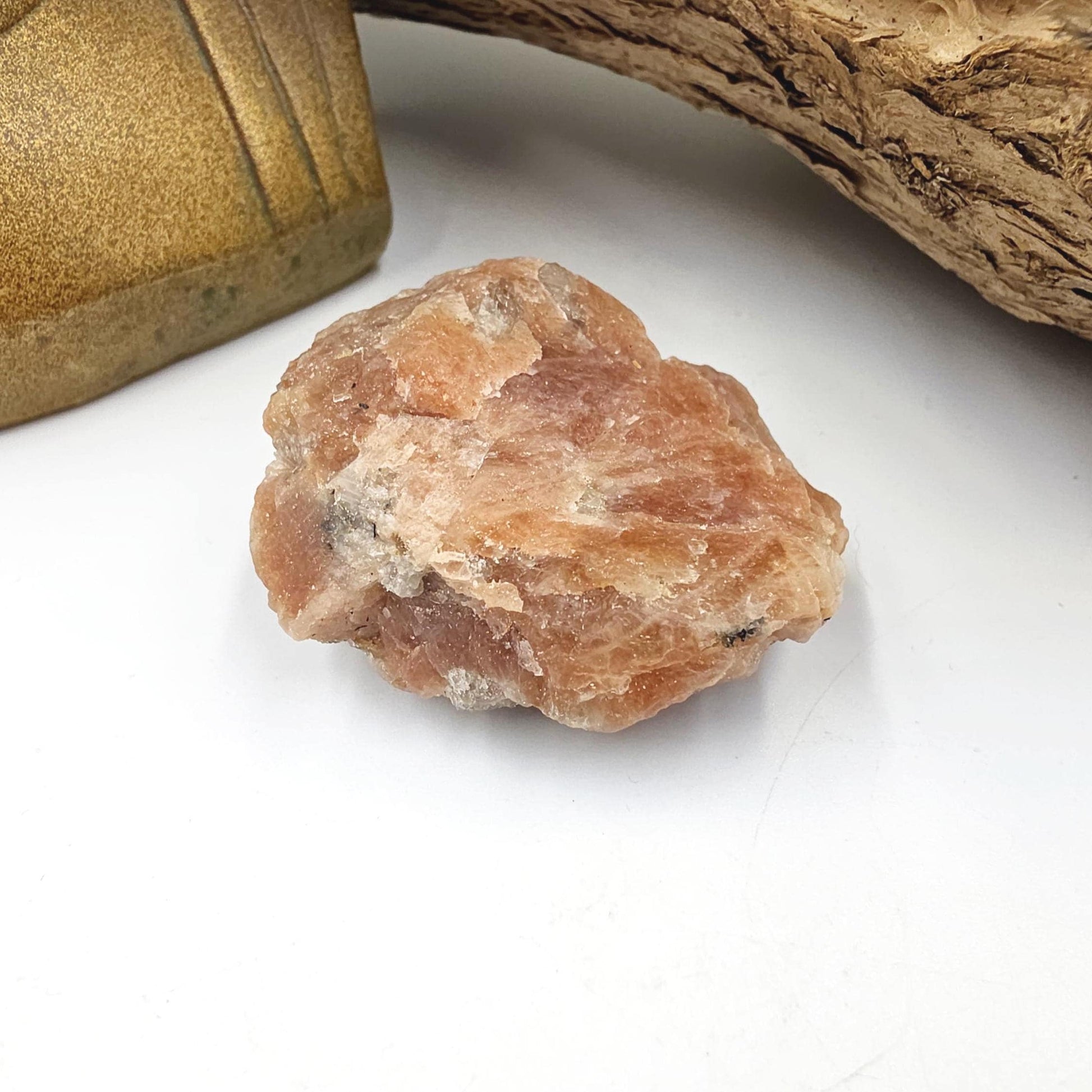 Raw Sunstone Specimen – Joy, Confidence & Sacral Chakra Crystal, 50g
