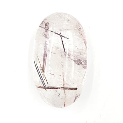Rare Copper & Silver Rutile Quartz Palm Stone – Clarity, Transformation and Energy Amplification Crystal, 60g