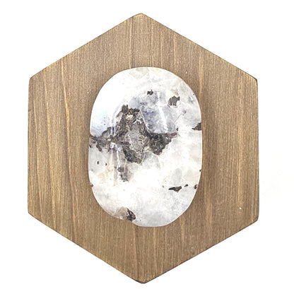 Rainbow Moonstone Palm Stone – Intuition, Balance & Feminine Energy Healing Crystal, 60g