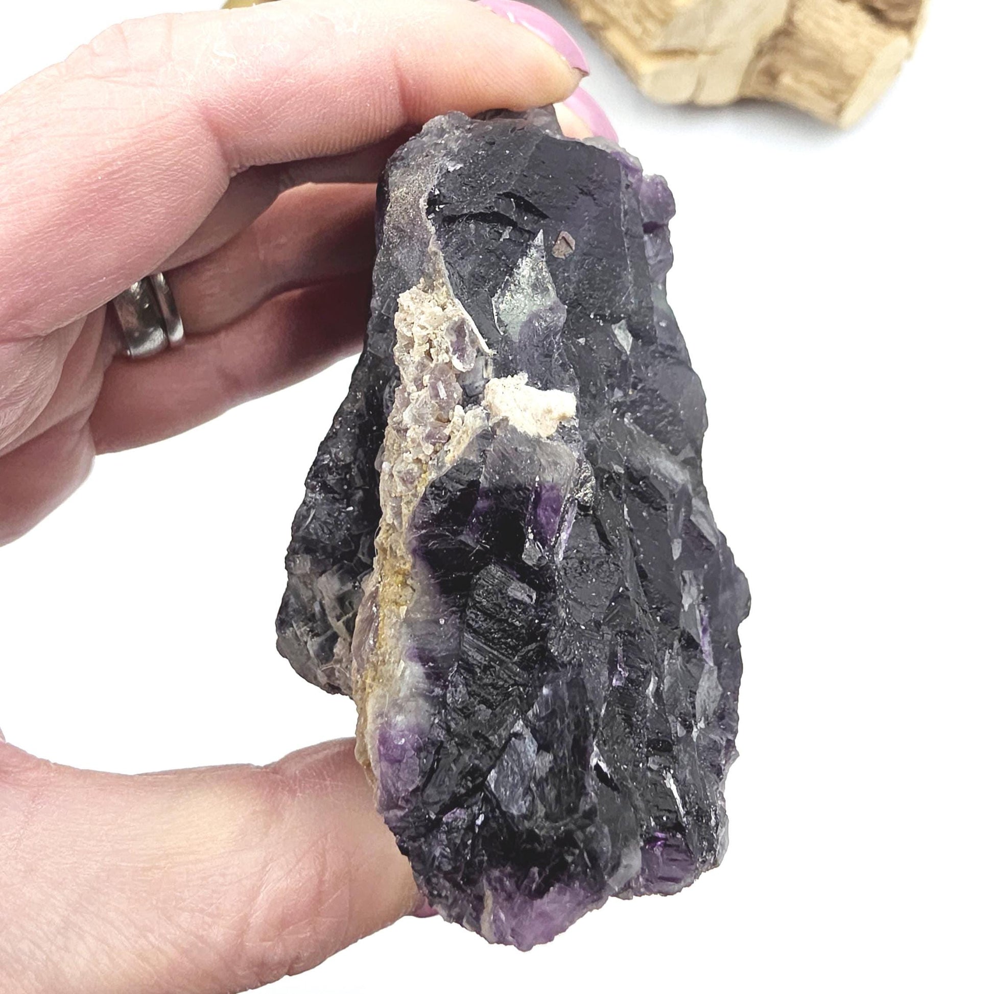 Raw Fluorite Specimen – Mental Clarity, Focus & Natural Protective Energy Crystal, 490g