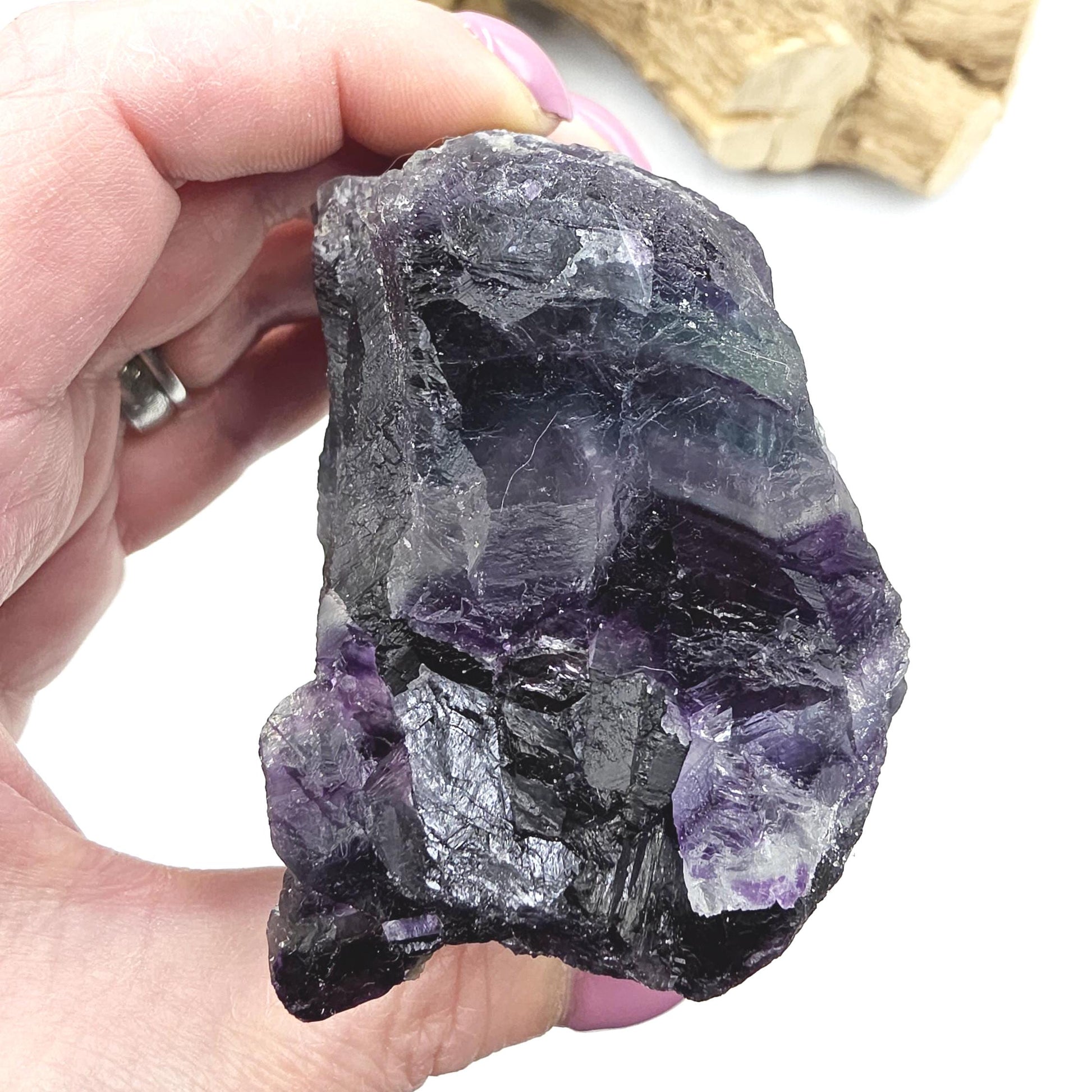 Raw Fluorite Specimen – Mental Clarity, Focus & Natural Protective Energy Crystal, 490g