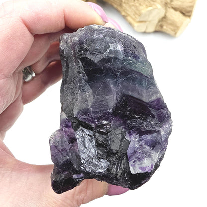 Raw Fluorite Specimen – Mental Clarity, Focus & Natural Protective Energy Crystal, 490g