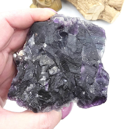 Raw Fluorite Specimen – Mental Clarity, Focus & Natural Protective Energy Crystal, 490g
