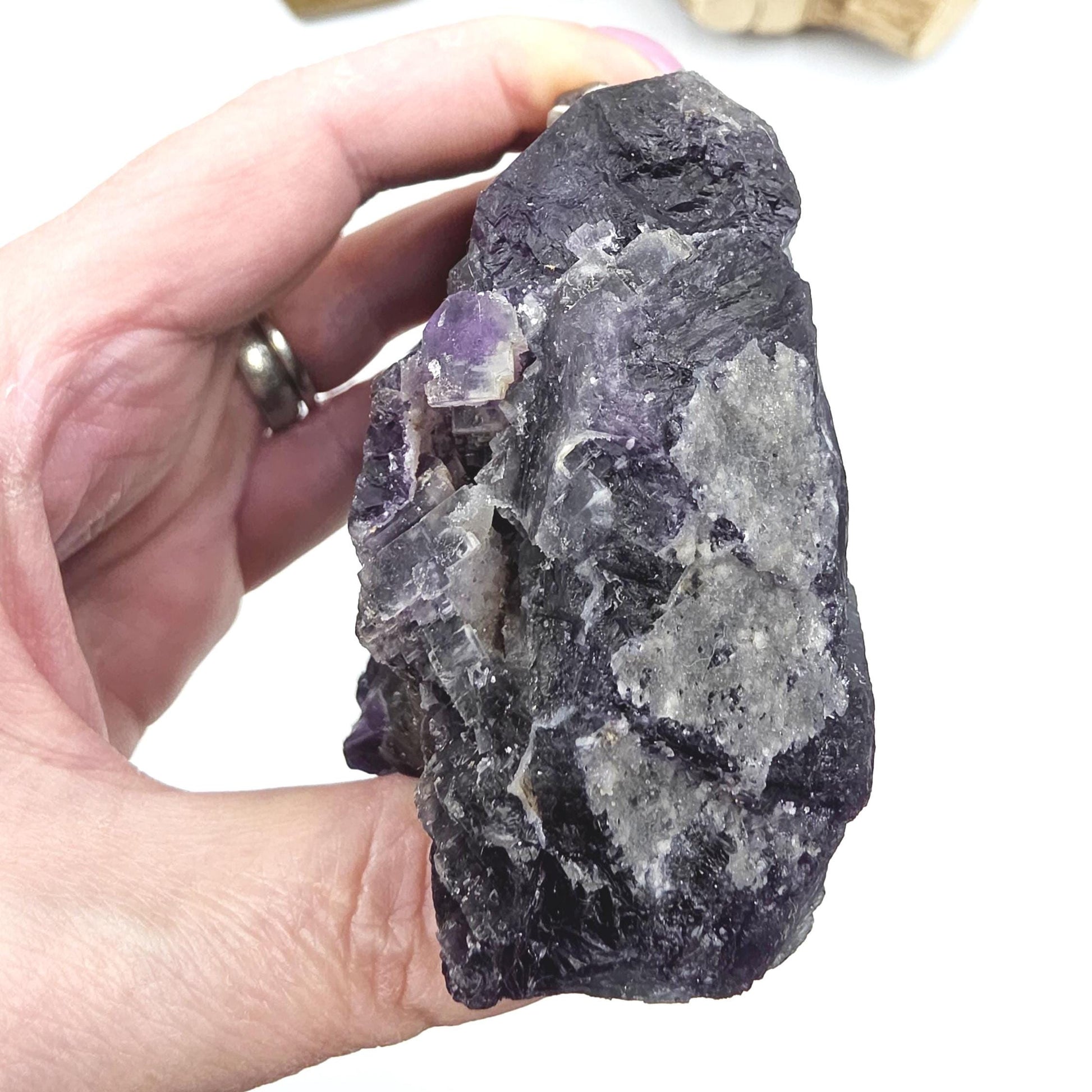 Raw Fluorite Specimen – Mental Clarity, Focus & Natural Protective Energy Crystal, 490g