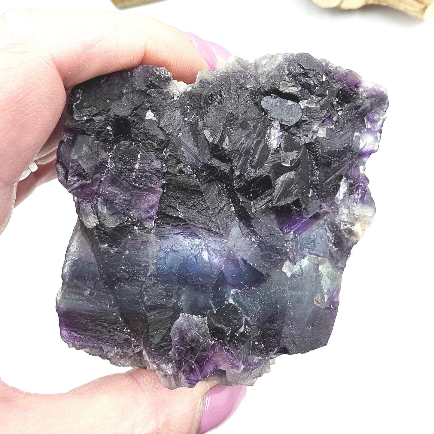 Raw Fluorite Specimen – Mental Clarity, Focus & Natural Protective Energy Crystal, 490g