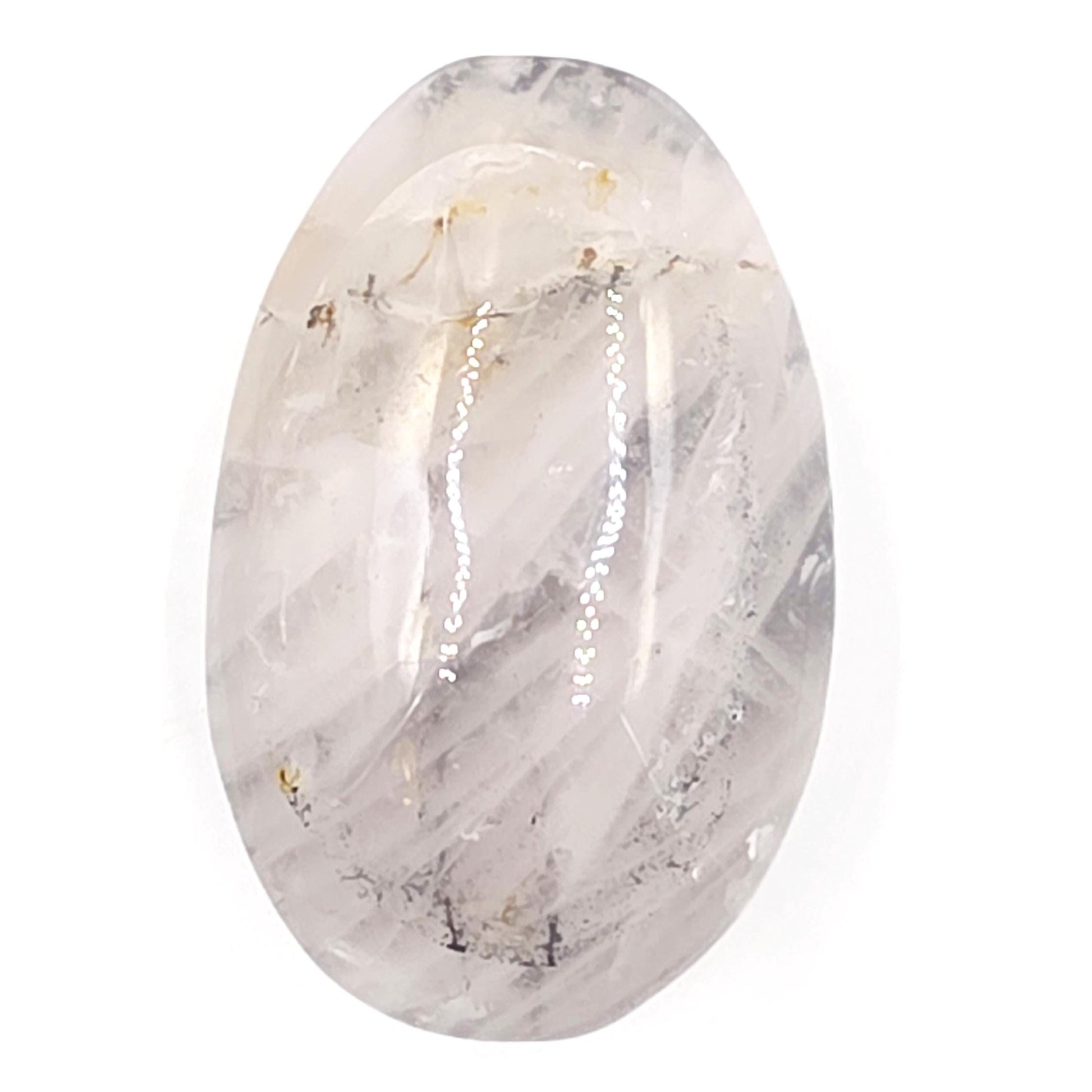 Rare Dendritic Quartz Palm Stone – Clarity, Growth and Root & Crown Chakra Crystal, 85g