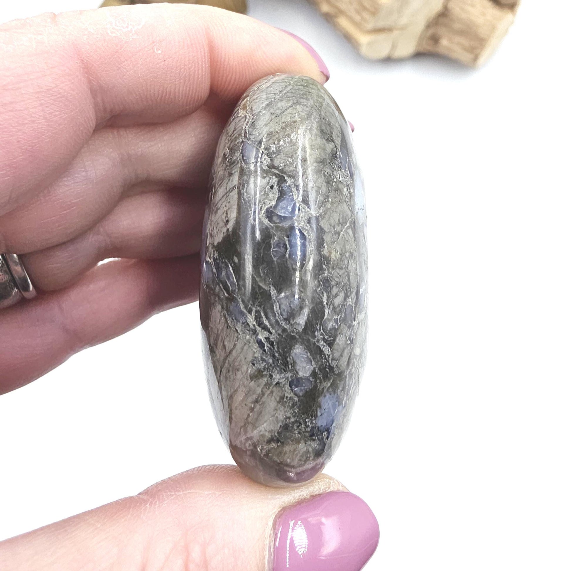 Que Sera (Llanite) Palm Stone – Positivity, Empowerment & Spiritual Growth Crystal, 100g