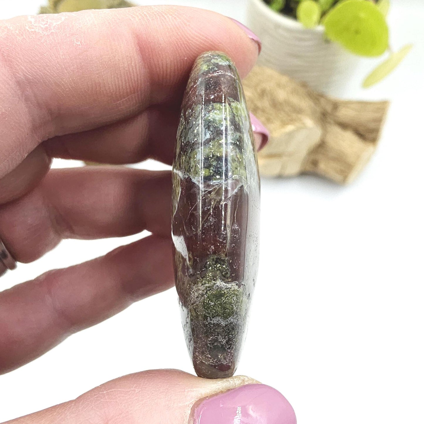 Dragon's Blood Palm Stone - Courage & Vitality Healing Crystal, 45g