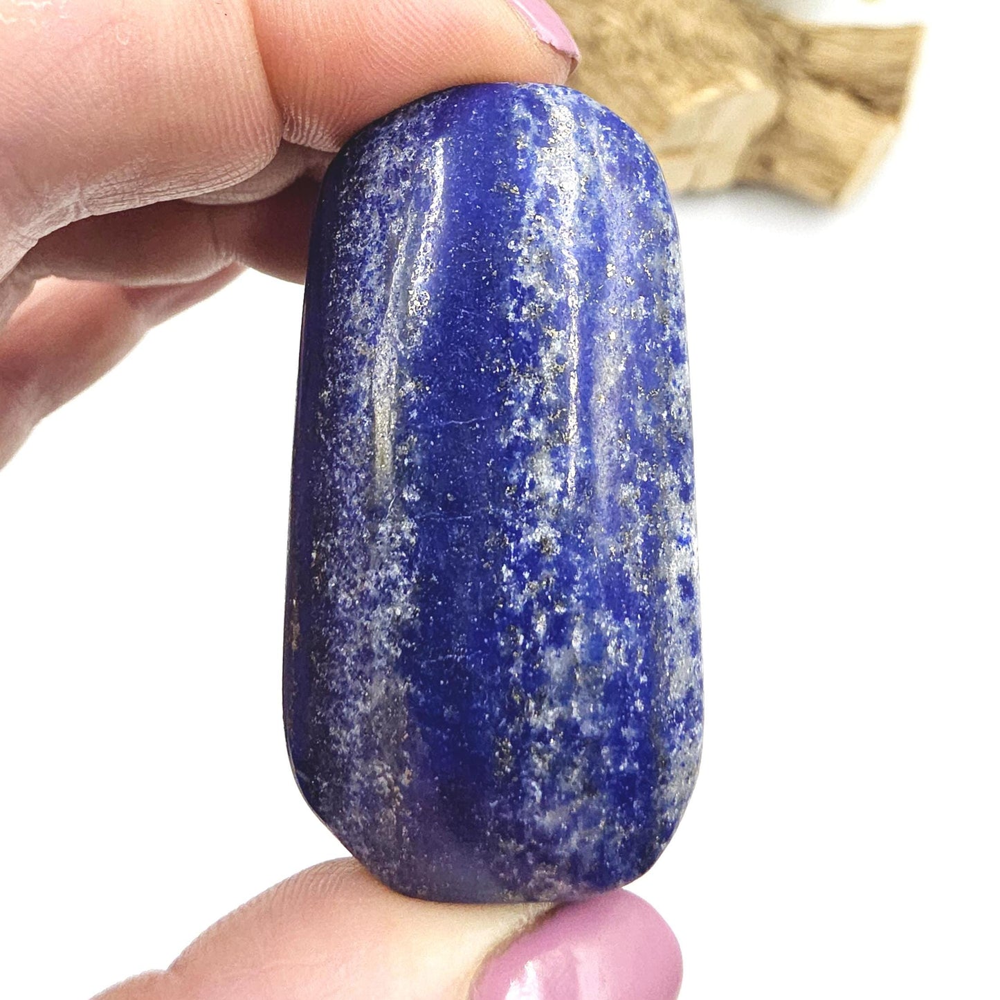 Lapis Lazuli Palm Stone – Wisdom, Intuition & Spiritual Awareness Crystal, 65g