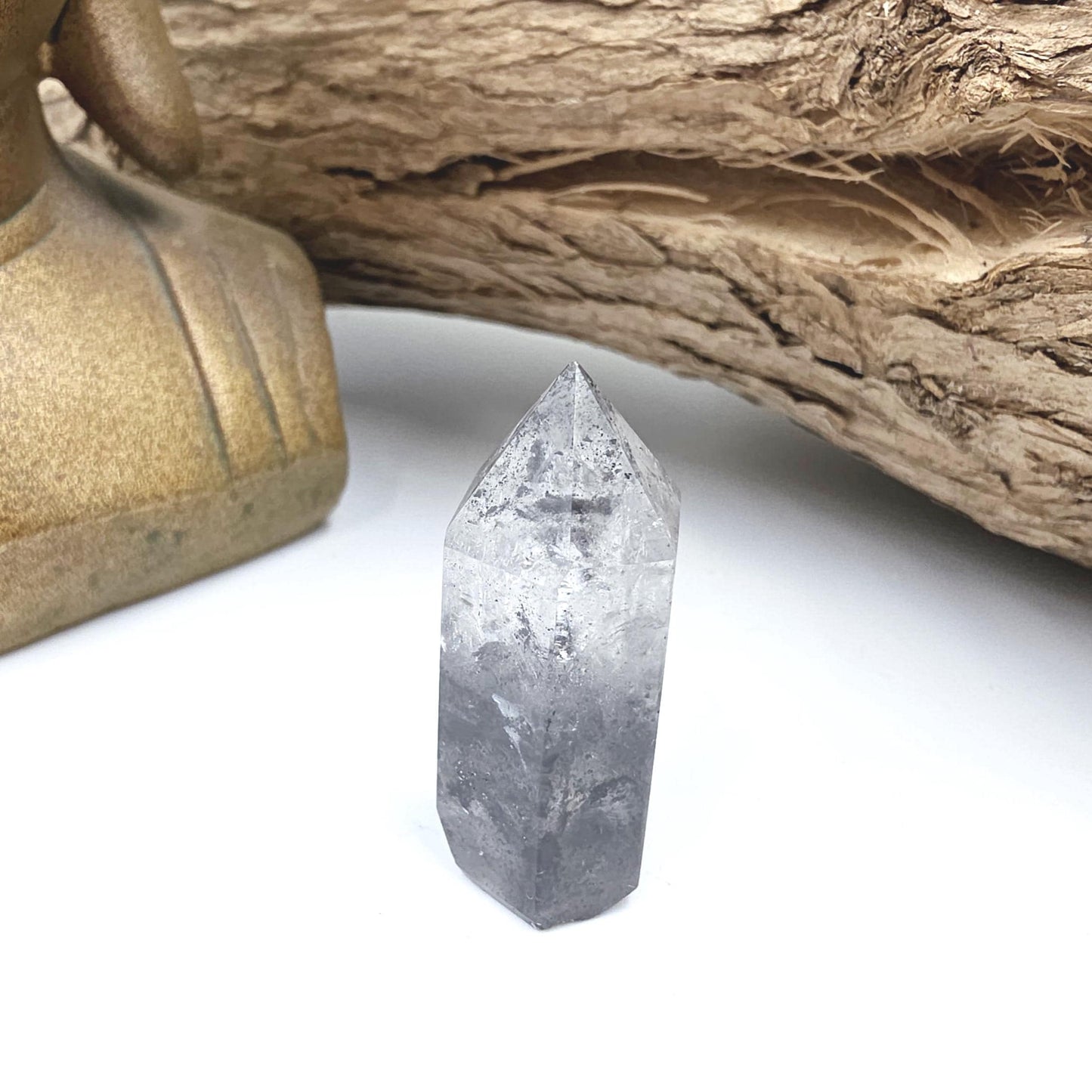 Rare Mini Herkimer Diamond Point Tower – Clarity, Energy Amplification & High Vibrational Quartz Crystal, 15g