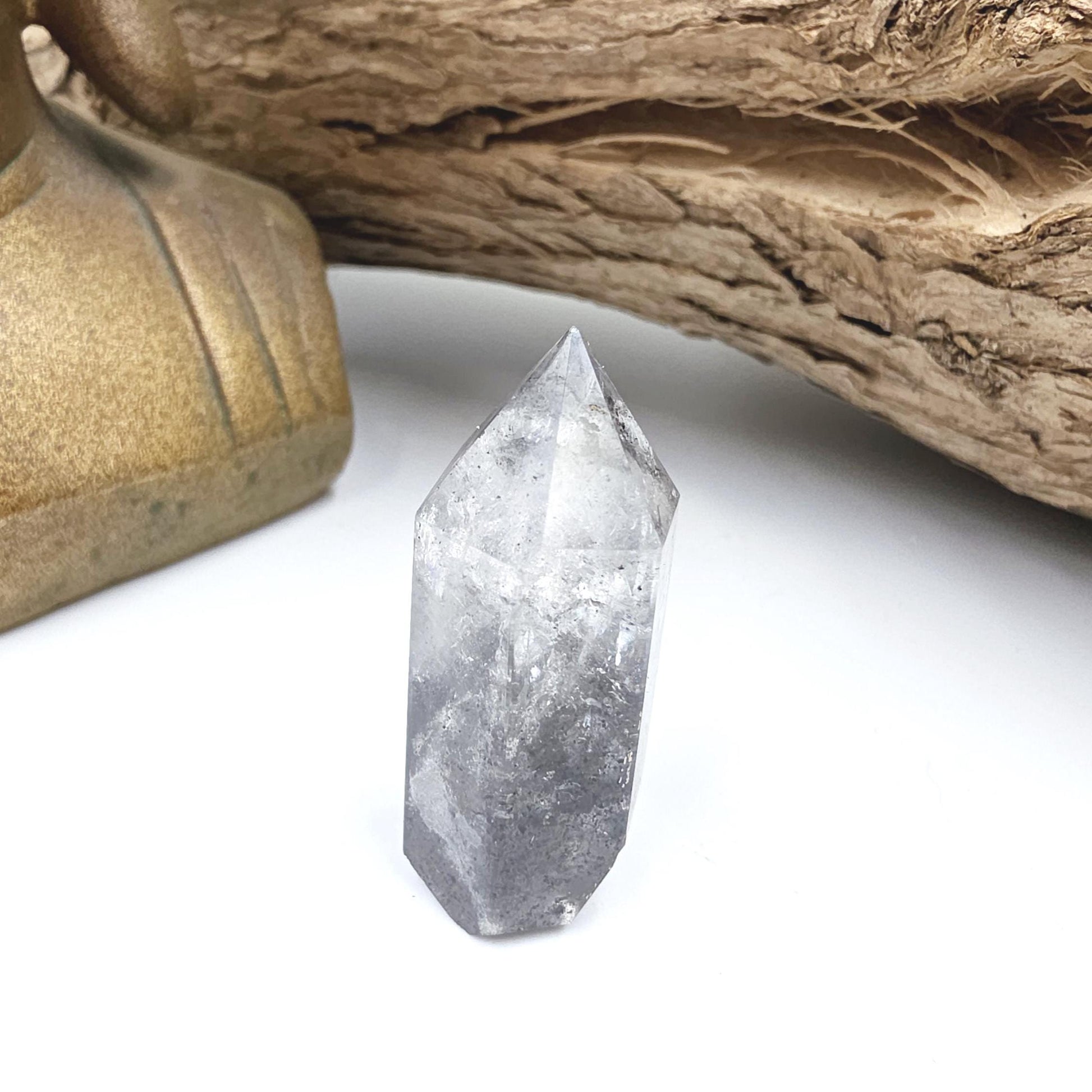 Rare Mini Herkimer Diamond Point Tower – Clarity, Energy Amplification & High Vibrational Quartz Crystal, 15g