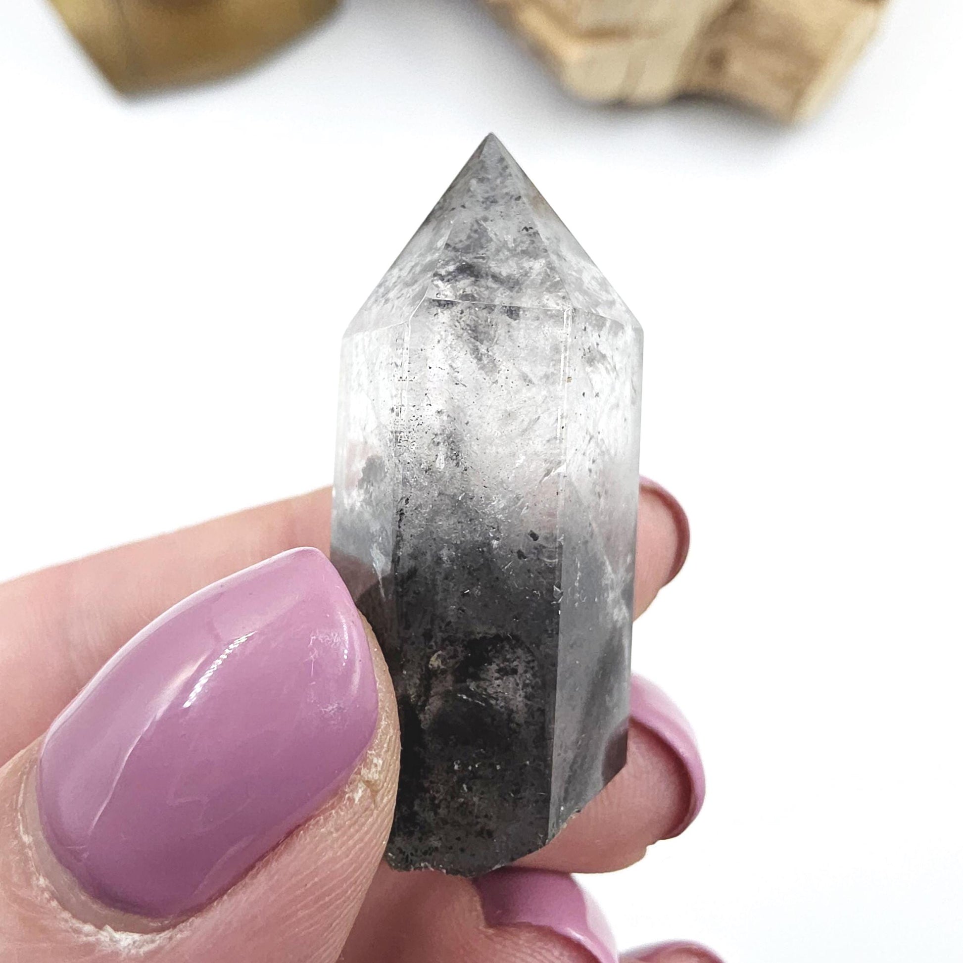 Rare Mini Herkimer Diamond Point Tower – Clarity, Energy Amplification & High Vibrational Quartz Crystal, 15g