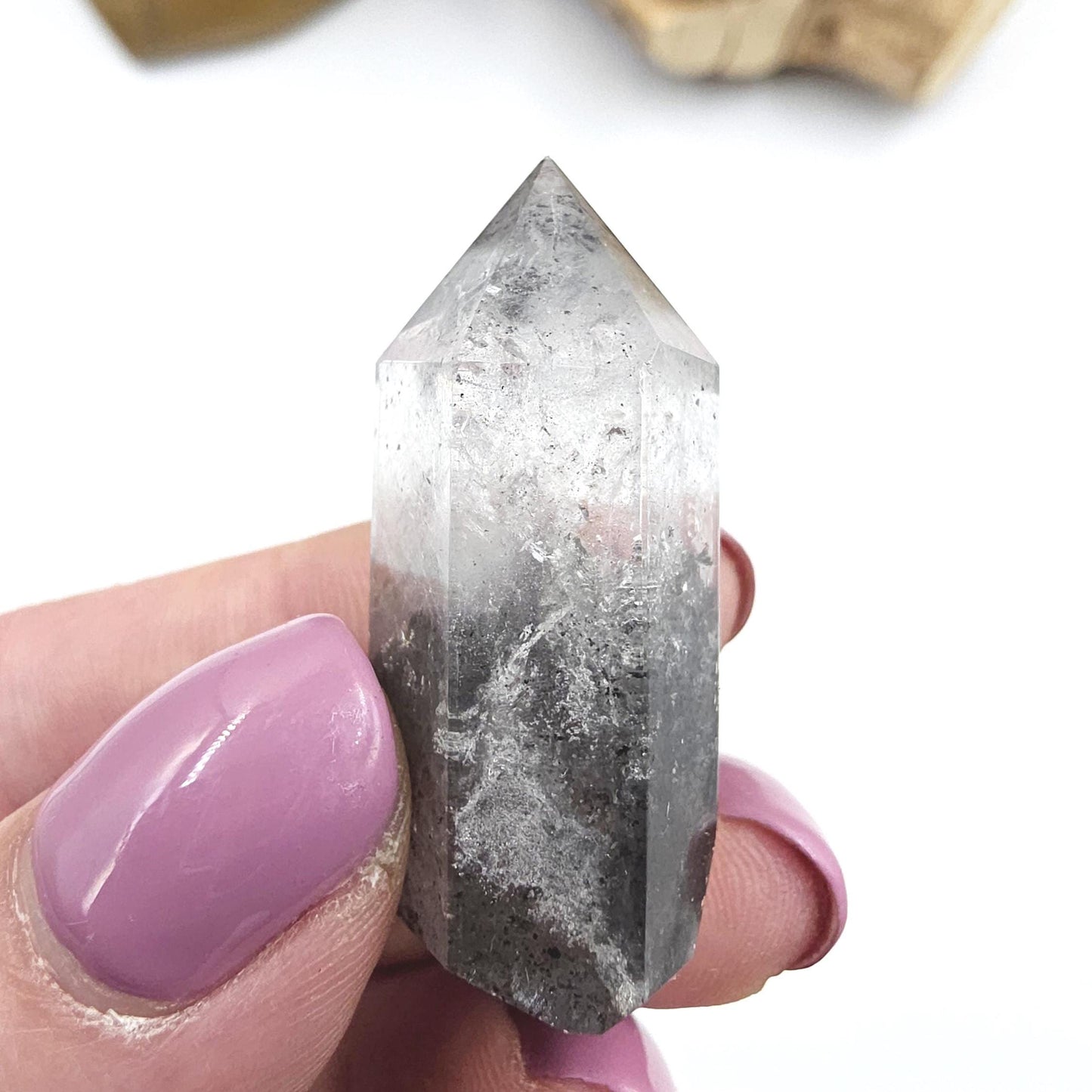 Rare Mini Herkimer Diamond Point Tower – Clarity, Energy Amplification & High Vibrational Quartz Crystal, 15g