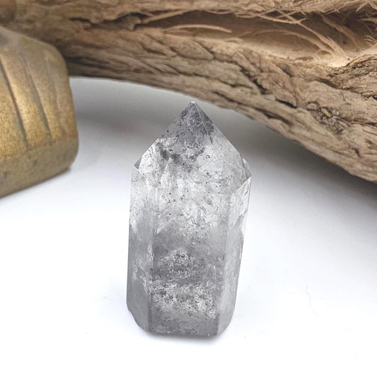 Rare Mini Herkimer Diamond Point Tower – Clarity, Energy Amplification & High Vibrational Quartz Crystal, 15g