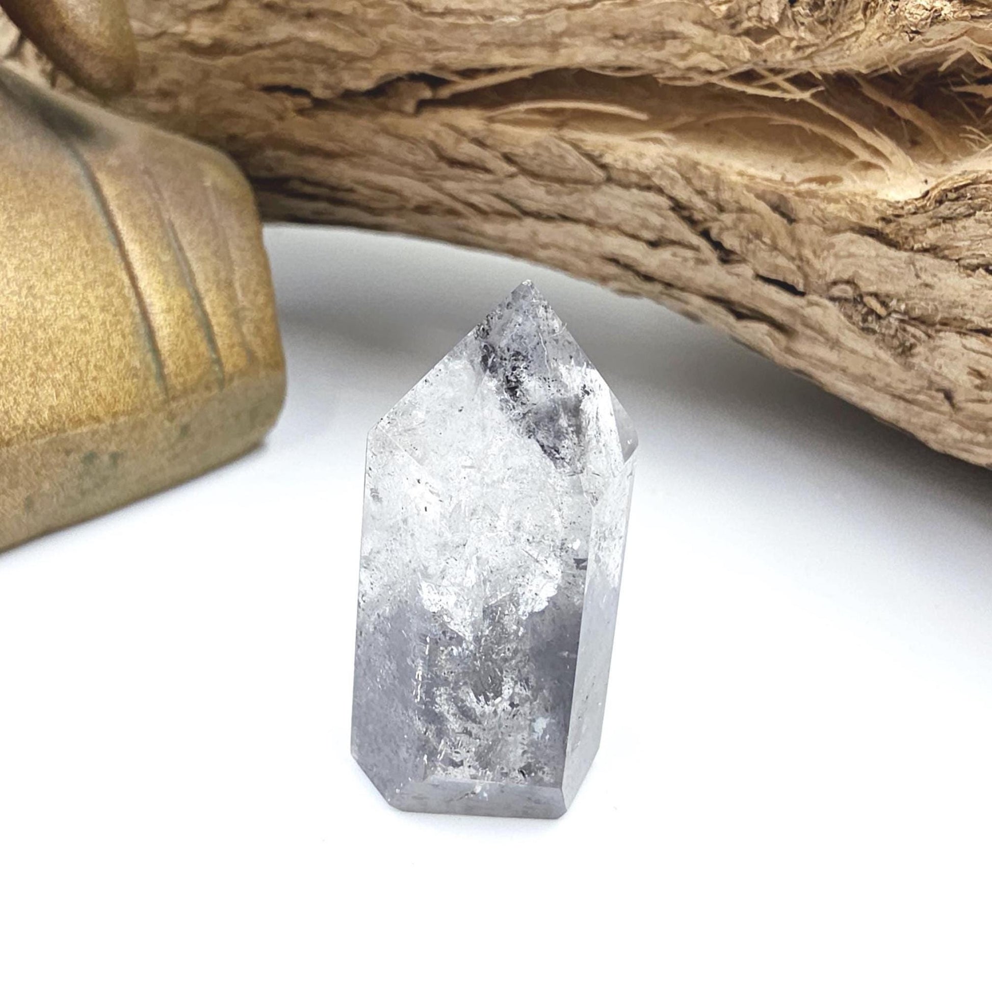 Rare Mini Herkimer Diamond Point Tower – Clarity, Energy Amplification & High Vibrational Quartz Crystal, 15g