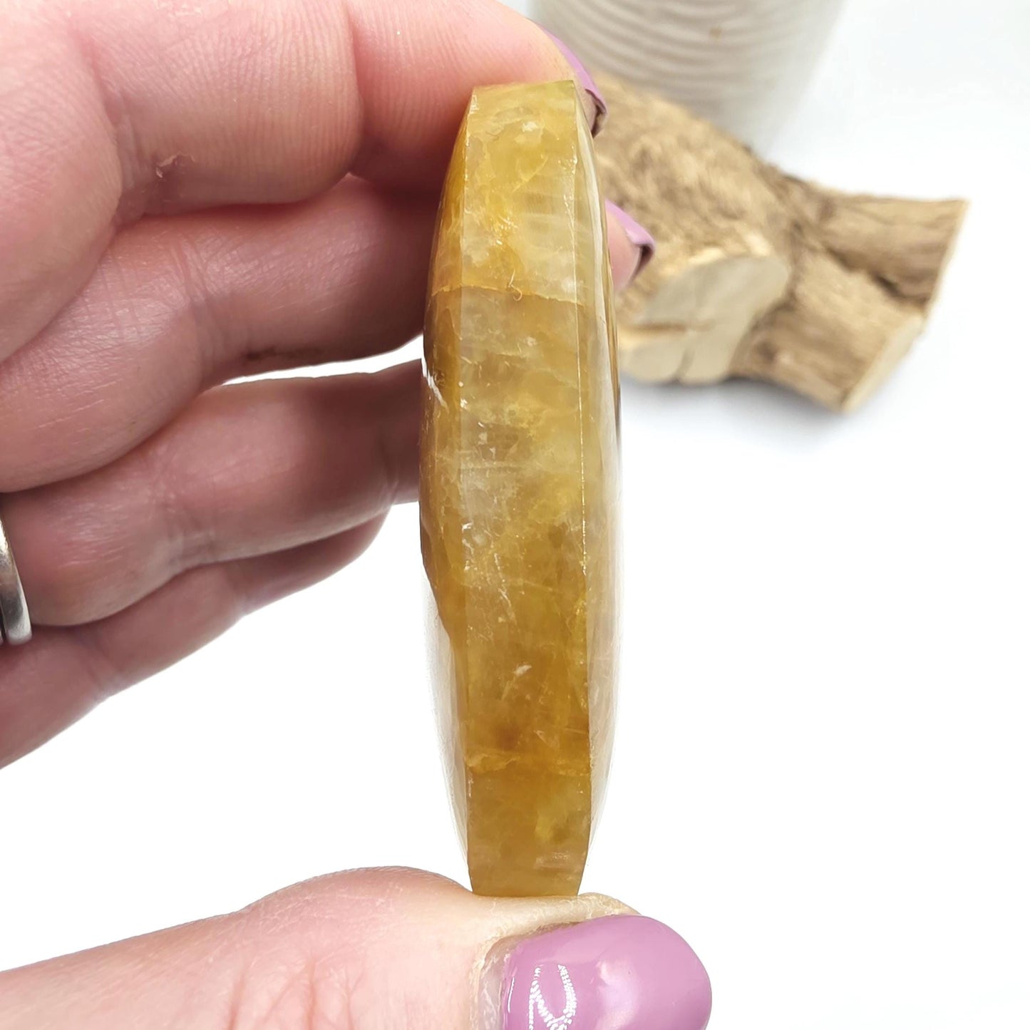 Golden Healer Palm Stone – Deep Healing & Spiritual Balance Crystal, 65g