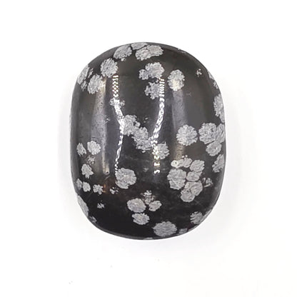 Little Snowflake Obsidian Palm Stone – Grounding, Protection & Emotional Balance Crystal, 40g