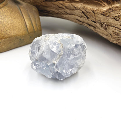 Little Raw Celestite Specimen – Peace, Angelic Energy & Soothing Spiritual Support Crystal, 60g
