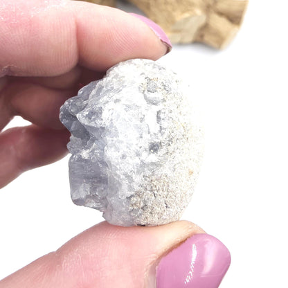 Little Raw Celestite Specimen – Peace, Angelic Energy & Soothing Spiritual Support Crystal, 60g