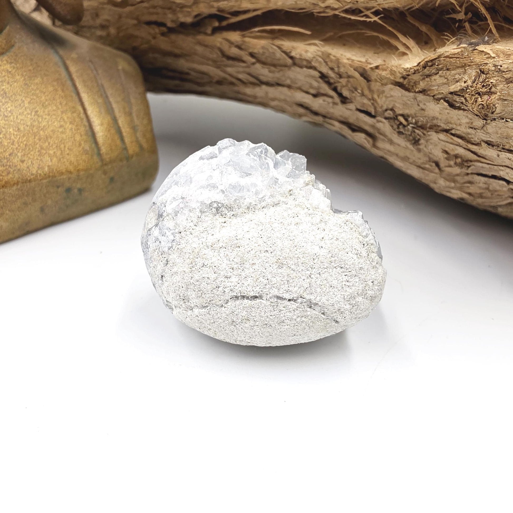 Little Raw Celestite Specimen – Peace, Angelic Energy & Soothing Spiritual Support Crystal, 60g
