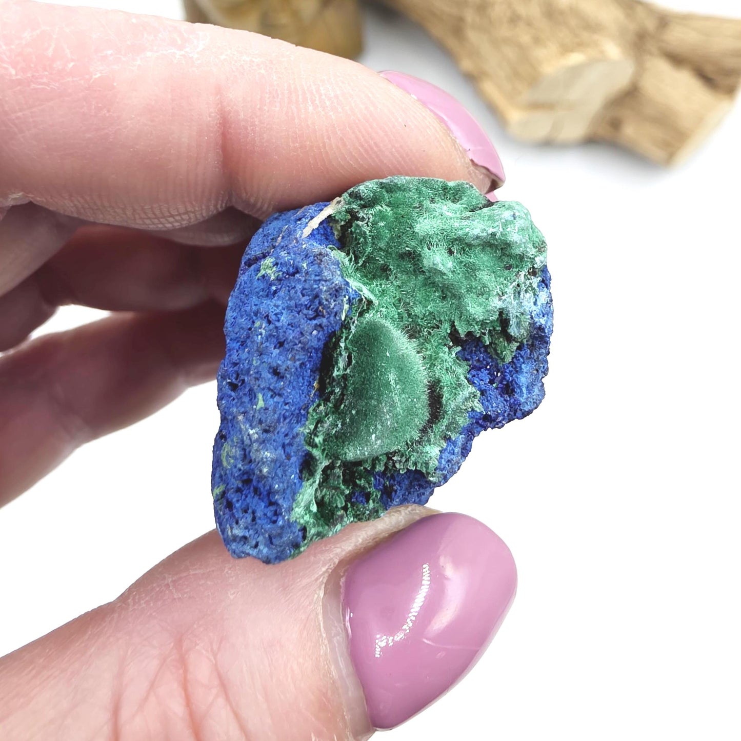 Sparkly Raw Azurite Specimen – Intuition, Insight & Third Eye Chakra Crystal, 50g