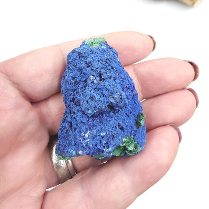 Sparkly Raw Azurite Specimen – Intuition, Insight & Third Eye Chakra Crystal, 50g