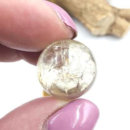 Citrine Mini Spheres – Joy, Abundance & Positive Energy Crystal Ball, 16-19mm