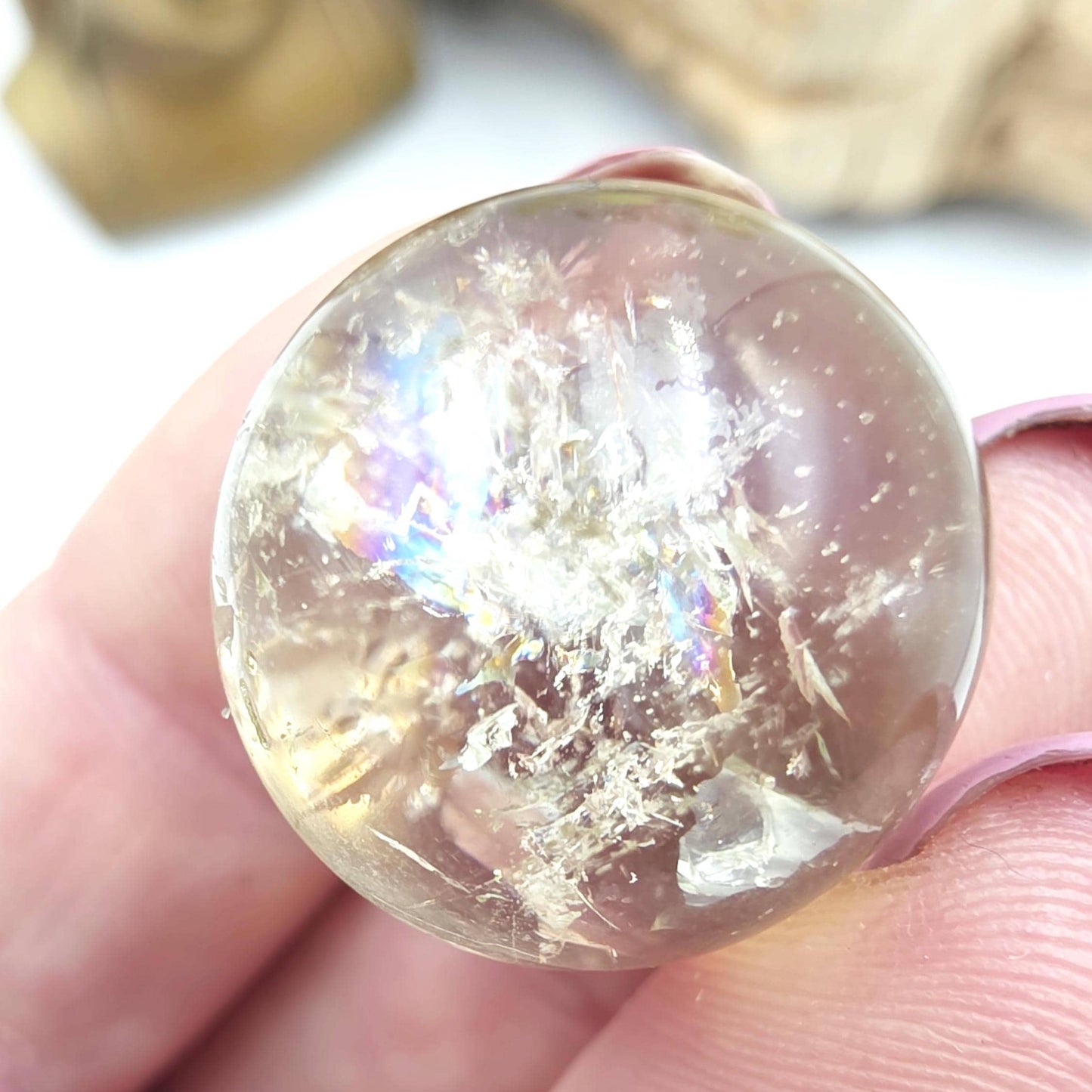 Citrine Mini Spheres – Joy, Abundance & Positive Energy Crystal Ball, 16-19mm