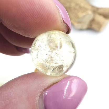 Citrine Mini Spheres – Joy, Abundance & Positive Energy Crystal Ball, 16-19mm