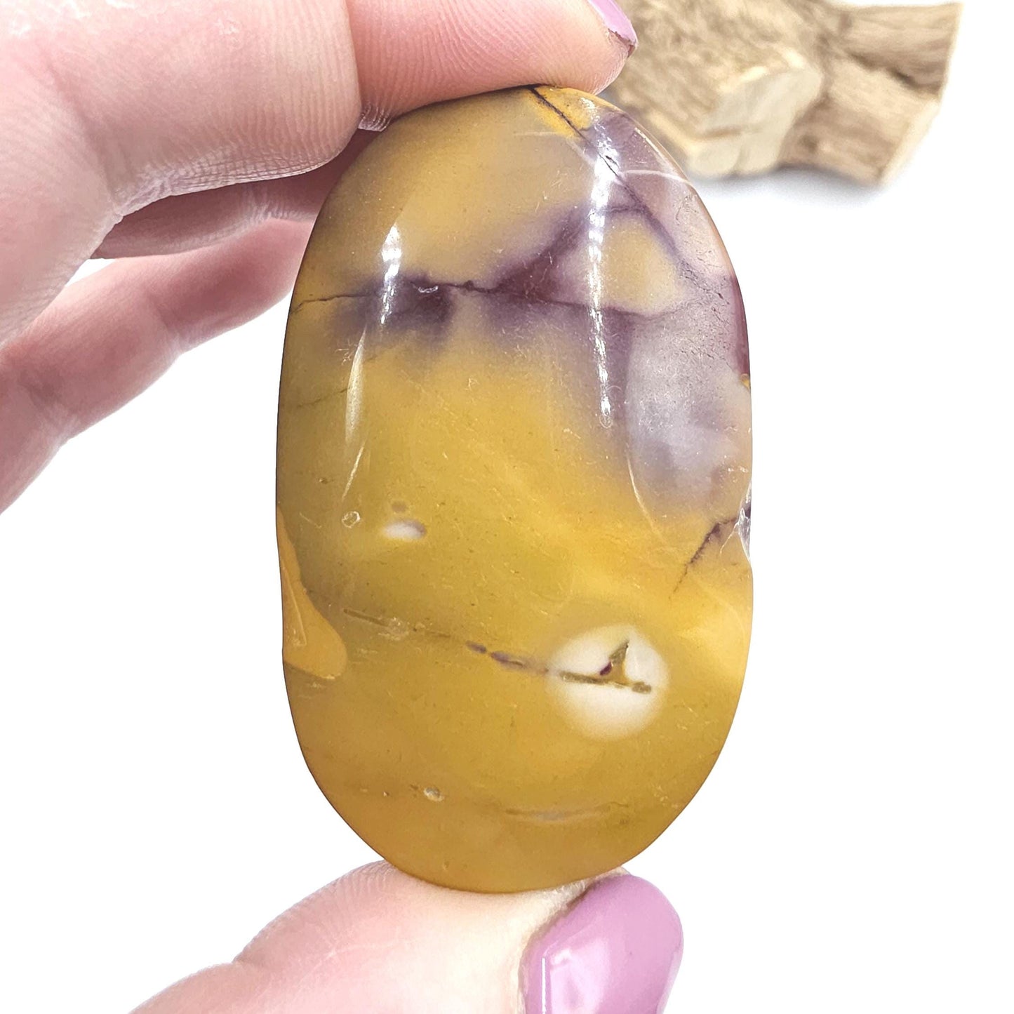 Mookaite Jasper Palm Stone – Strength, Grounding & Emotional Balance Crystal, 70g