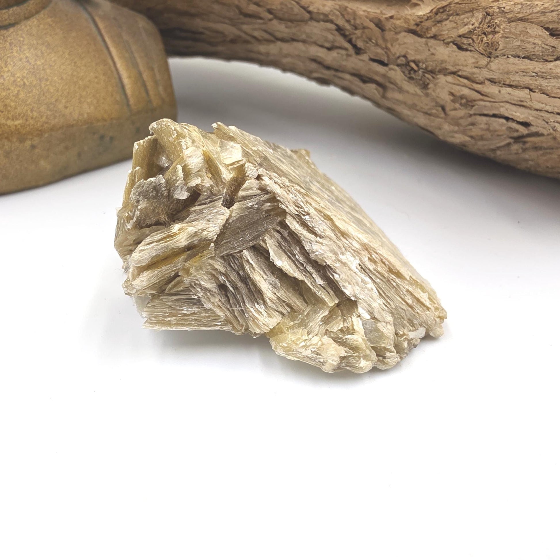 Raw Golden Mica (Muscovite) Specimen – Confidence, Clarity & Spiritual Growth Crystal, 75g