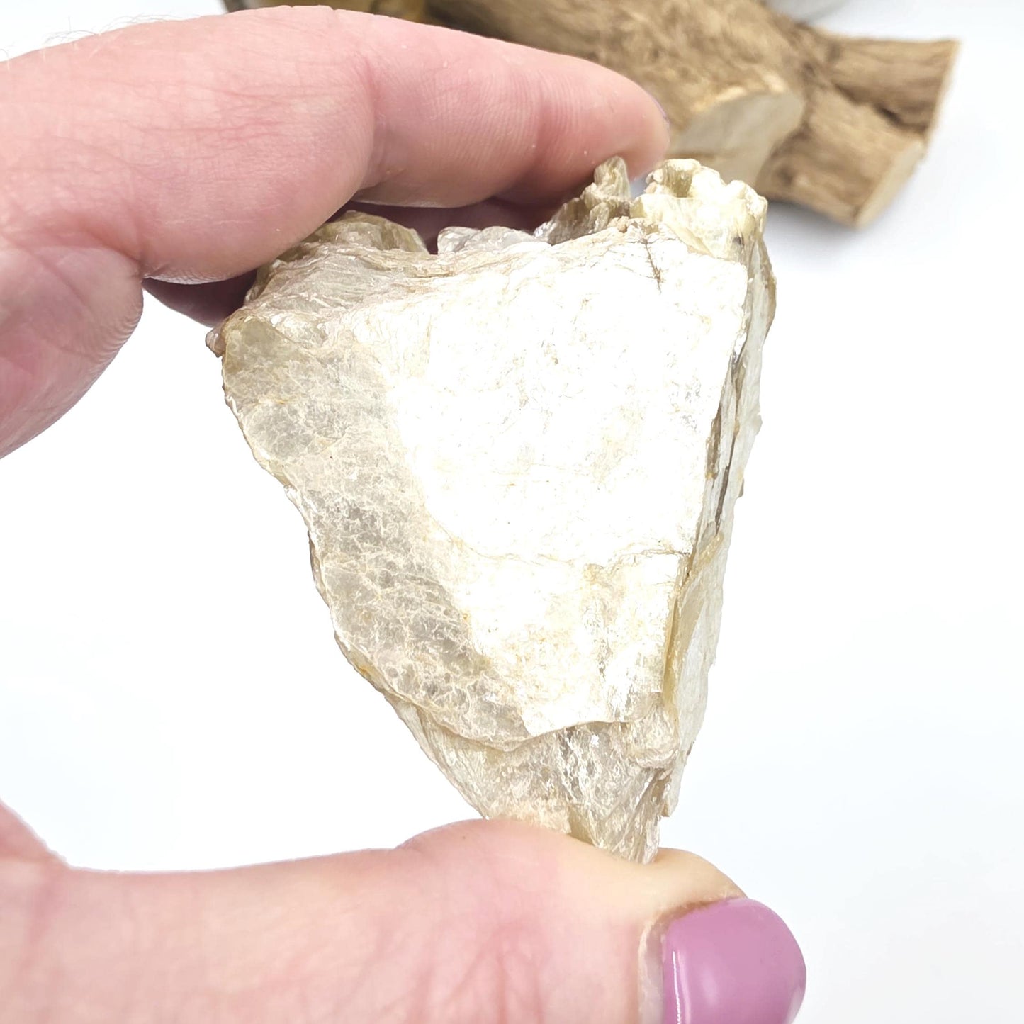 Raw Golden Mica (Muscovite) Specimen – Confidence, Clarity & Spiritual Growth Crystal, 75g