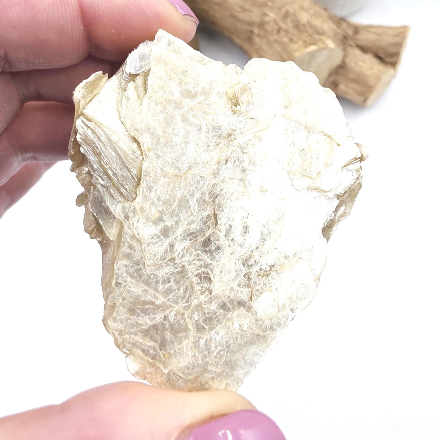 Raw Golden Mica (Muscovite) Specimen – Confidence, Clarity & Spiritual Growth Crystal, 75g