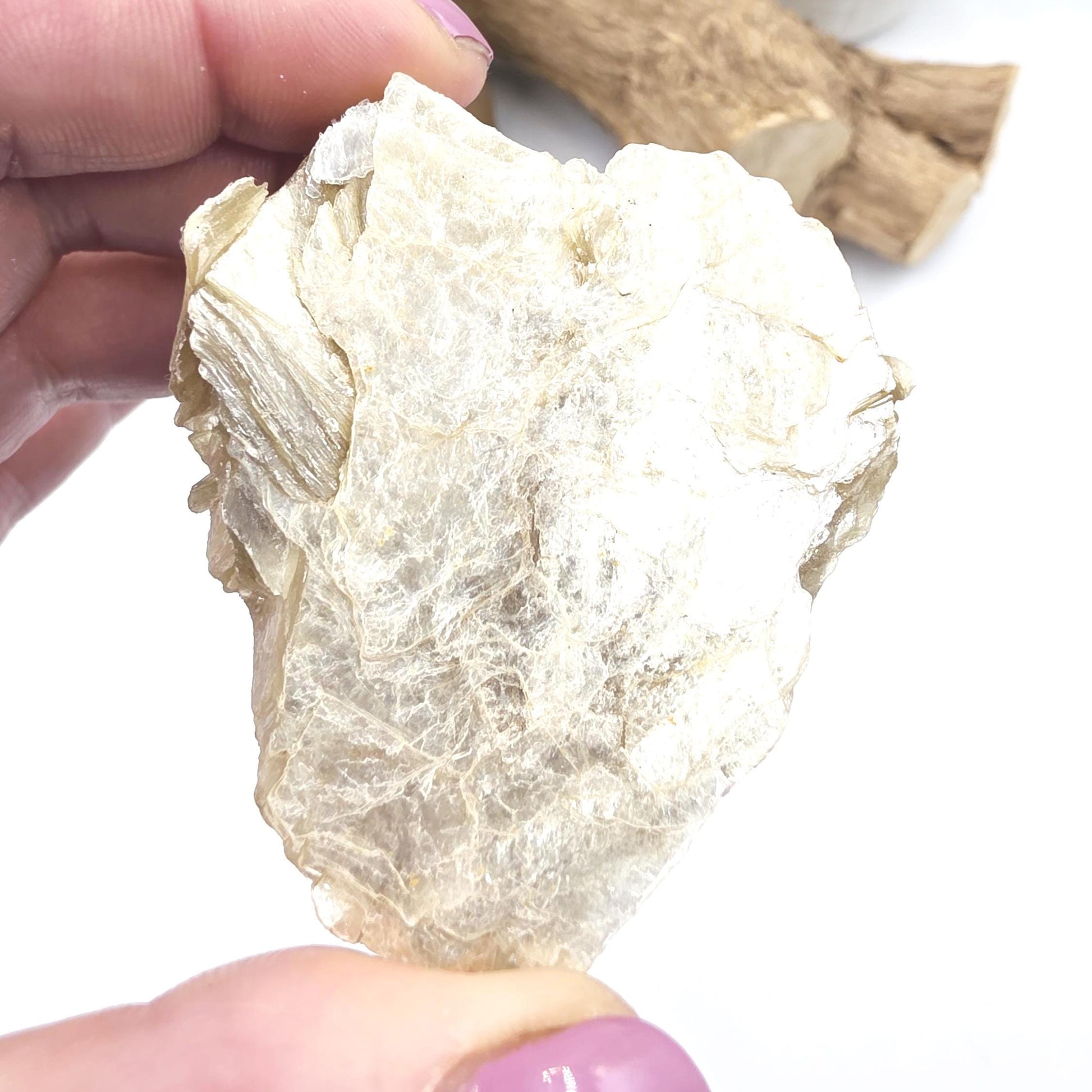 Raw Golden Mica (Muscovite) Specimen – Confidence, Clarity & Spiritual Growth Crystal, 75g