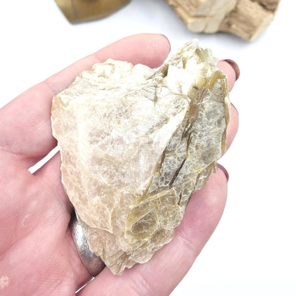 Raw Golden Mica (Muscovite) Specimen – Confidence, Clarity & Spiritual Growth Crystal, 75g