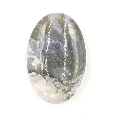 Drusy Moss Agate Palm Stone – Grounding & Growth Healing Crystal, 40g
