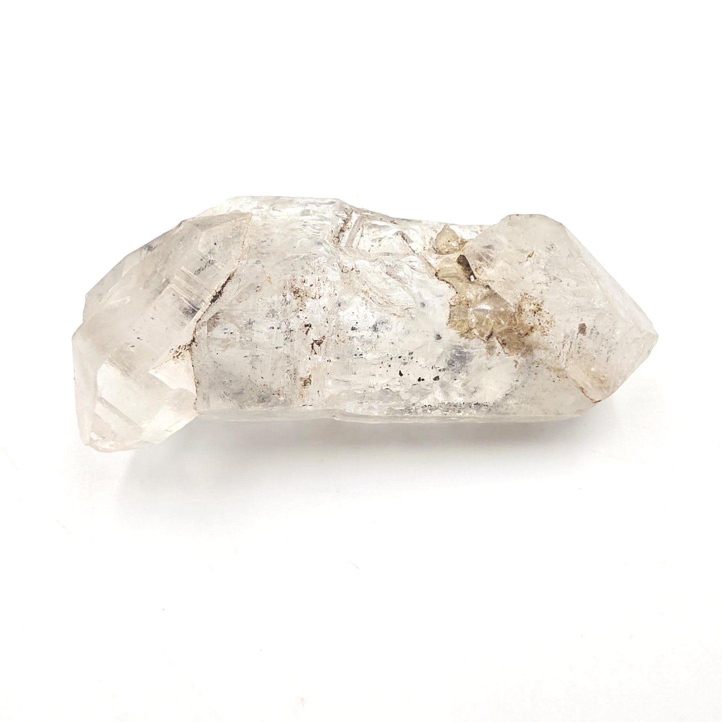Raw Herkimer Diamond Natural DT with Moving Carbon Bubble – Rare High Vibrational Quartz Crystal, 25g
