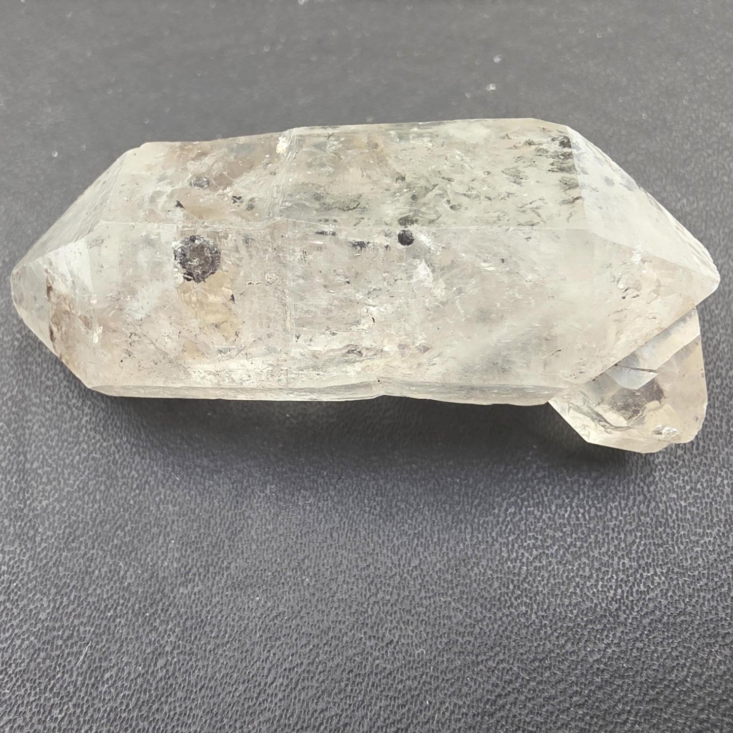 Raw Herkimer Diamond Natural DT with Moving Carbon Bubble – Rare High Vibrational Quartz Crystal, 25g