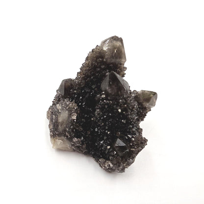 Rare Black Spirit Quartz Cluster Specimen – Protection, Spiritual Growth & High Vibration Crystal, 40g