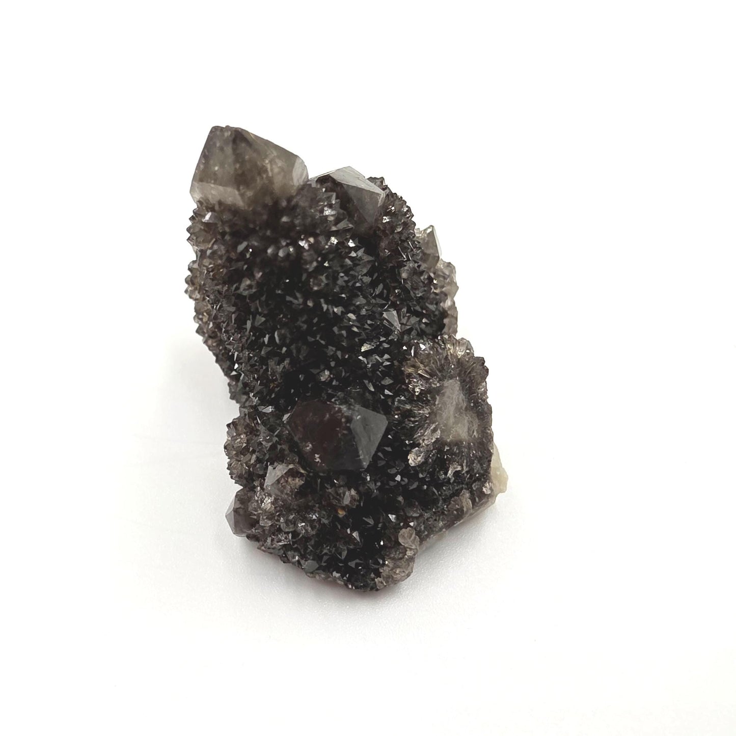 Rare Black Spirit Quartz Cluster Specimen – Protection, Spiritual Growth & High Vibration Crystal, 40g
